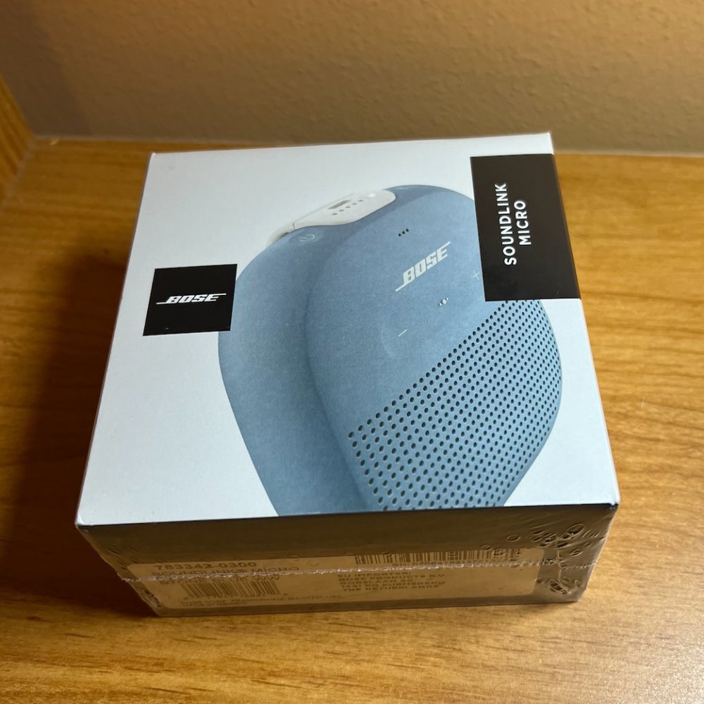 Bose SoundLink Micro Portable Bluetooth Speaker Waterproof Stone Blue BRAND NEW